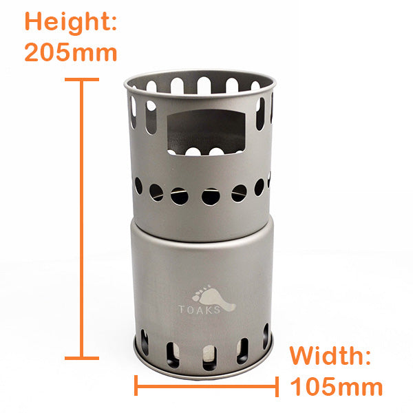 TOAKS Titanium Backpacking Wood Burning Stove