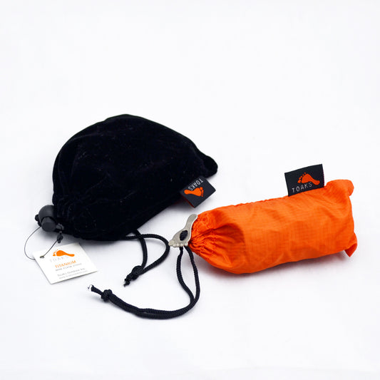 TOAKS Titanium Wine Flask with Shot Glass Combo Set