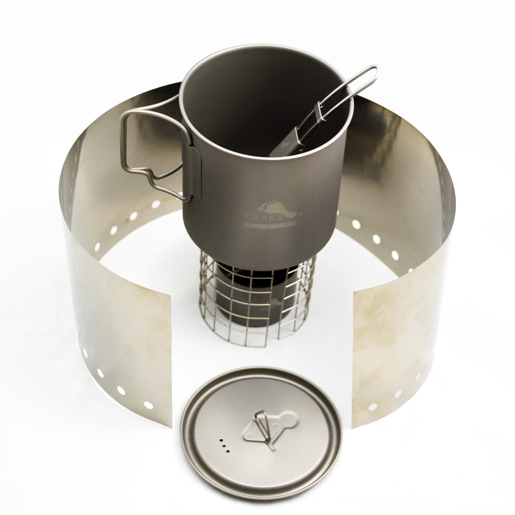 TOAKS Titanium Alcohol Stove Cook System with 650ml Pot – TOAKS Outdoor