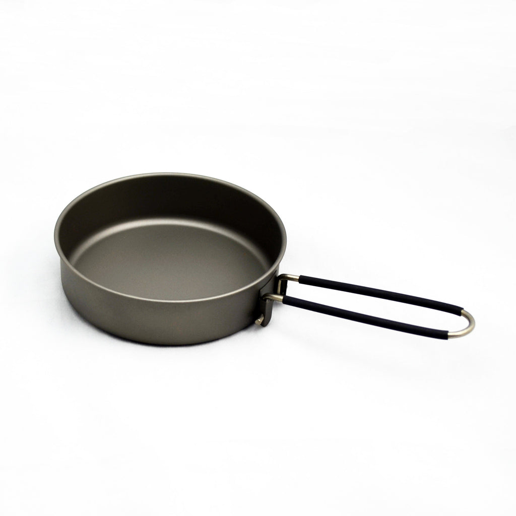 Double Side Titanium Steel Coating Frying Pan, Folding Nonstick