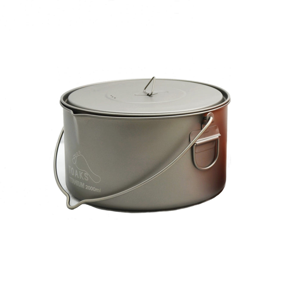 TOAKS Titanium 2000ml Pot with Bail Handle – TOAKS Outdoor TOAKS Titanium 2000ml Pot with Bail Handle – TOAKS Outdoor