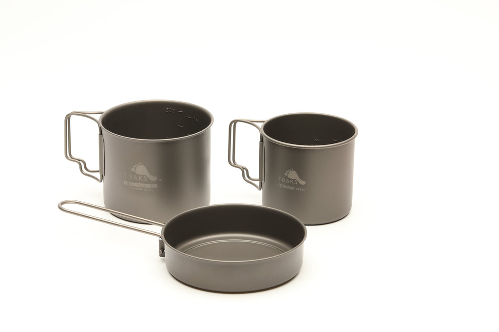 TOAKS Titanium Pan/Pot/Mug Combo Set