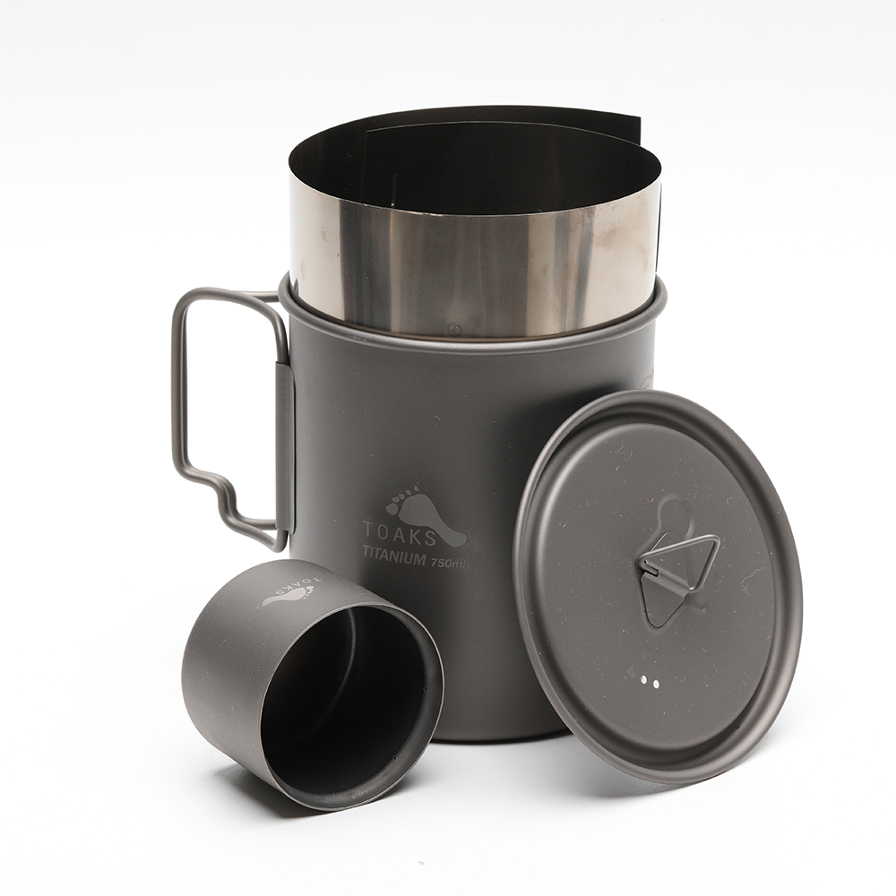 Toaks Windscreen Stand, Alcohol stove and Pot-750 Combo – TOAKS Toaks Windscreen Stand, Alcohol stove and Pot-750 Combo – TOAKS
