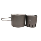 TOAKS Titanium 1600ml Pot and Wood Stove Combo Set