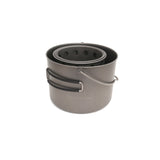 TOAKS Titanium 1600ml Pot with Bail Handle and Wood Stove Combo Set