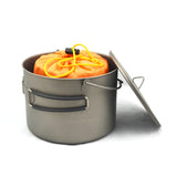 TOAKS Titanium 1600ml Pot with Bail Handle and Wood Stove Combo Set