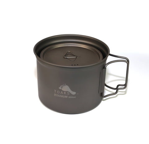 Popote de randonnée Toaks Titanium 900ml D130mm Pot