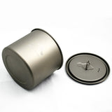 TOAKS LIGHT Titanium 550ml Pot without Handle comes with a lid  with lockable grip